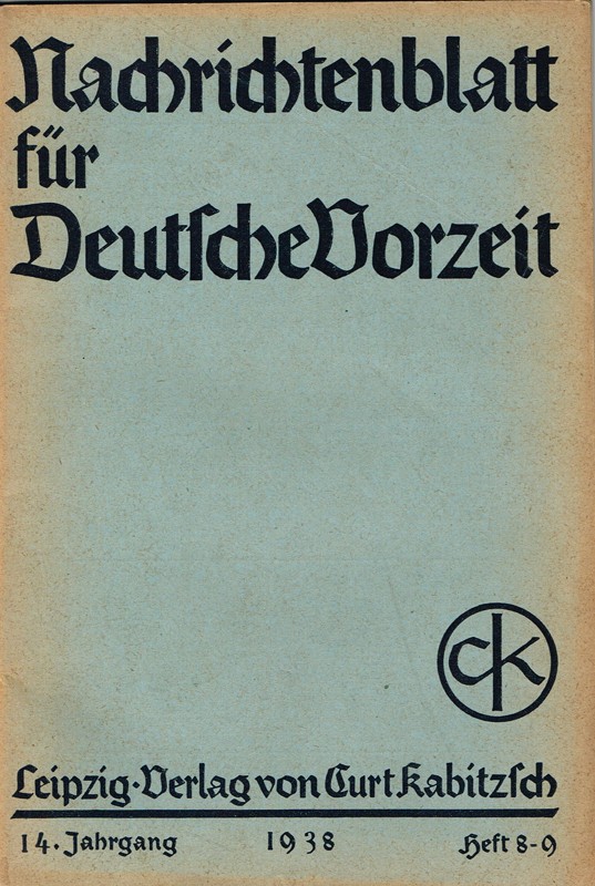 Nachrichtenblatt für deutsche Vorzeit 1938, 8-9