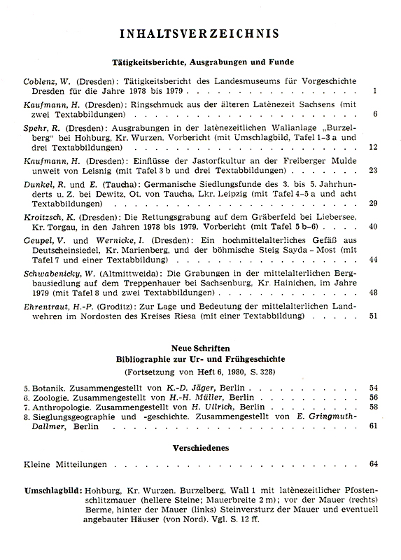 Ausgrabungen und Funde, Band 26 - 1981 Heft 1