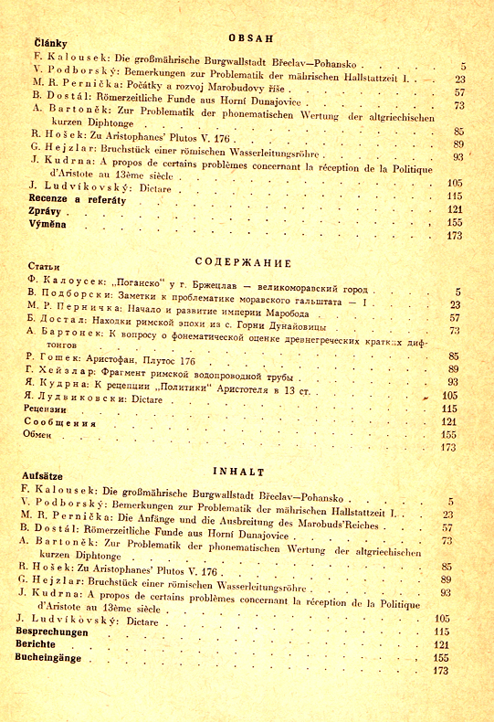Sborník prací Filozofické fakulty Brněnské univerzity, Rocznik IX - 1960